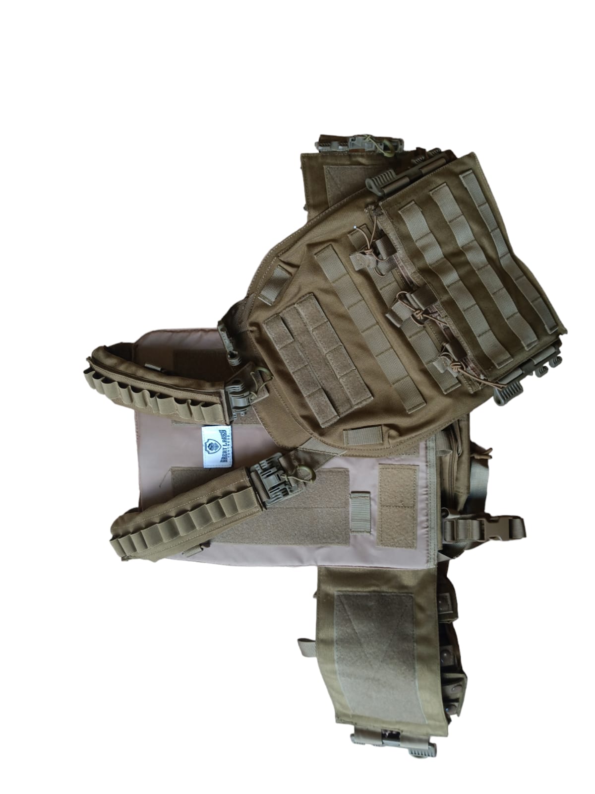 High Plate carrier with attachments fits 11 x 14 and 10 x 12 armor plates