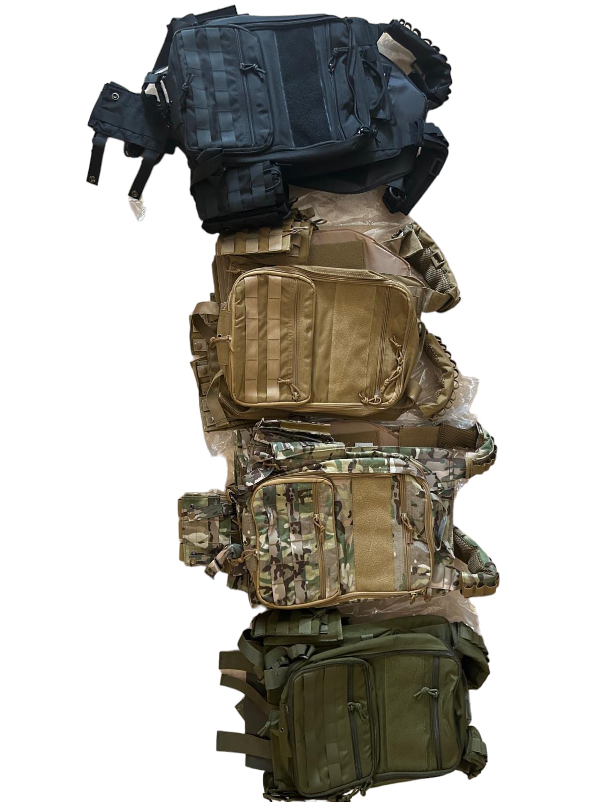 High Plate carrier with attachments fits 11 x 14 and 10 x 12 armor plates