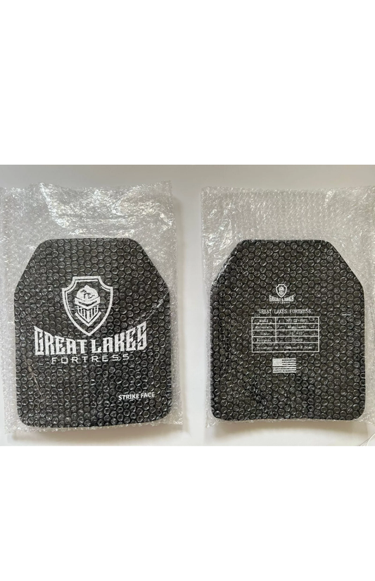 Level 3+ ceramic armor 10''x 12'' plates resistant to M855 , 308, 762,556 set of 2 plates