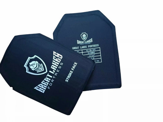 Body Armor Bullet Proof Plates UHMWPE Level IIIA 3A Curved 11x14 PAIR Only 1 lb