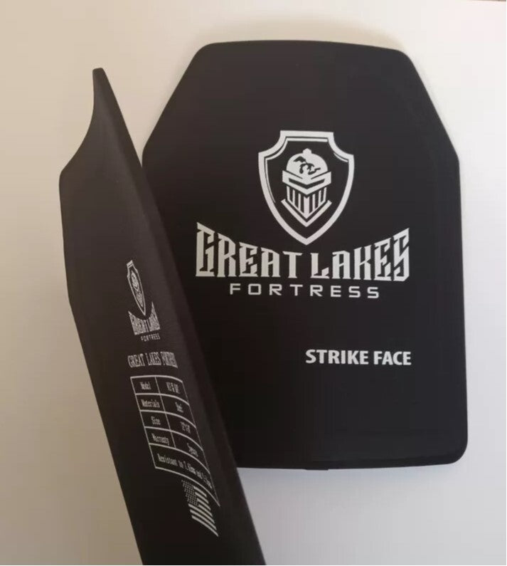 Down Range Industries AR500 Level III Body Armor Plates – Curved 10x12, Swimmer Cut Set